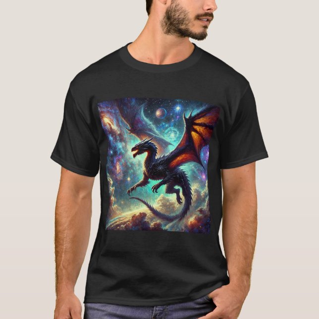 Space Dragon T Shirt (Framsida)