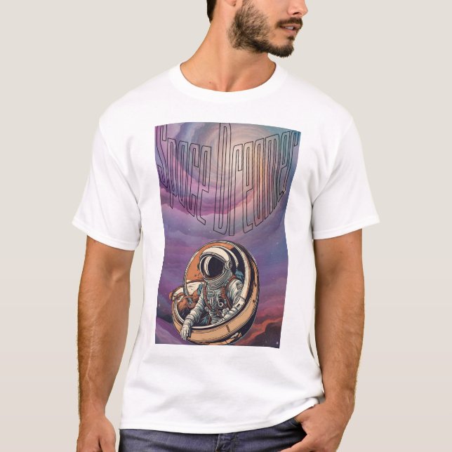Space Dreamer Space Travel T-Shirt (Framsida)