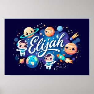 Space Dreams Elijah Wall Art Poster
