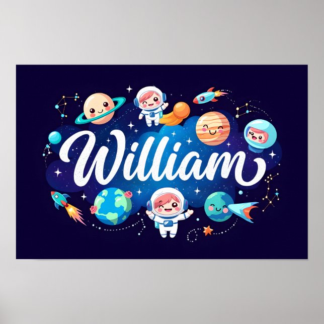 Space Dreams William Wall Art Poster (Framsidan)