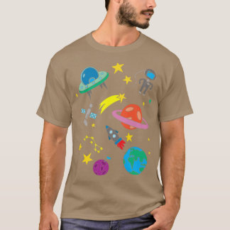 Space Eploration Space Man, Sci Fi Astronaut Boys T Shirt