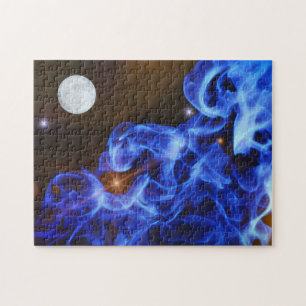 Space Exploration Måne Stars Art Puzzle Pussel