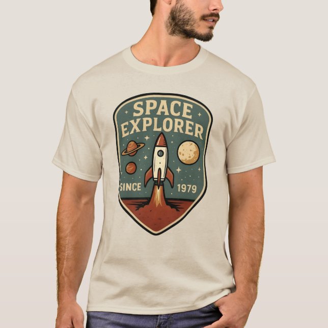Space Explore Since 1979 T Shirt (Framsida)