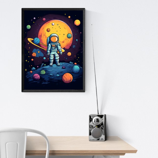 Space Explorer Art-Poster Poster (Skapare uppladdad)