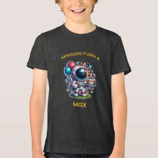 Space Explorer Astronaut Birthday T-Shirt Boy