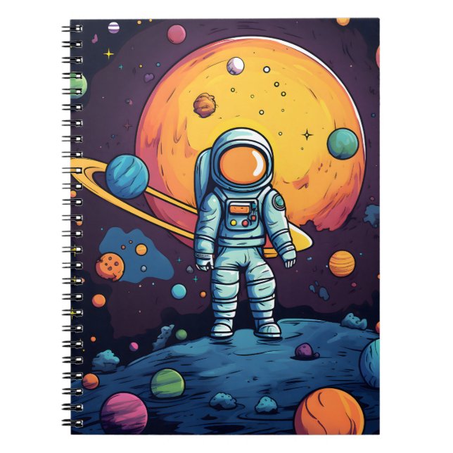 Space Explorer ipad cover Anteckningsbok (Framsidan)