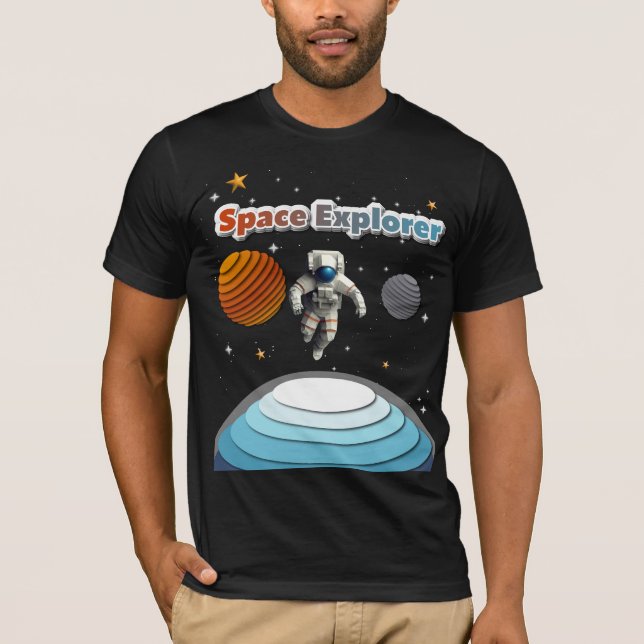 Space Explorer T Shirt (Framsida)