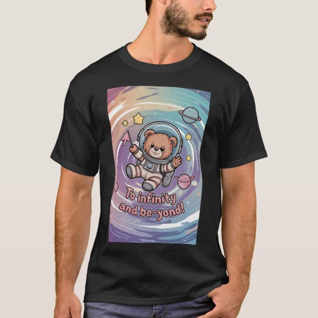 Space Explorer Teddy T Shirt (Framsida)