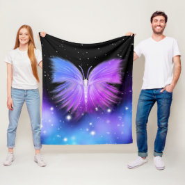Space Fantasy Butterfly Cosmic Fleecefilt