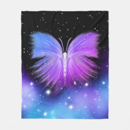 Space Fantasy Butterfly Cosmic Fleecefilt
