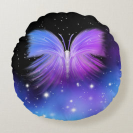 Space Fantasy Butterfly Cosmic Rund Kudde