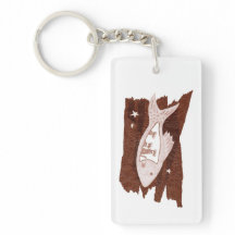 Space Ferrets Acrylic Keychain