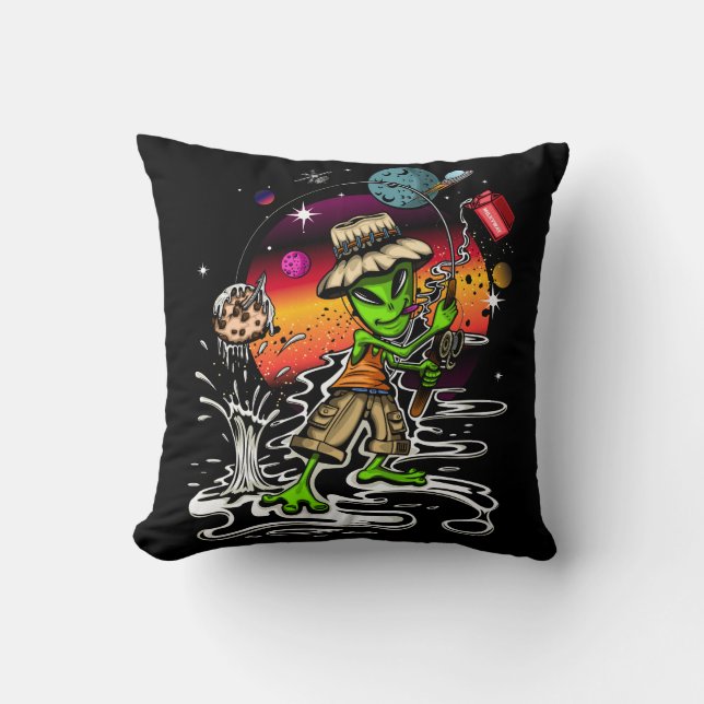 Space Fisherman Kudde (Framsida)