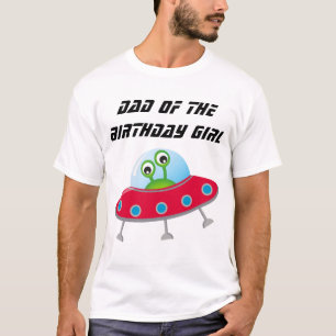 Space Födelsedagsfest Pappa T-Shirt