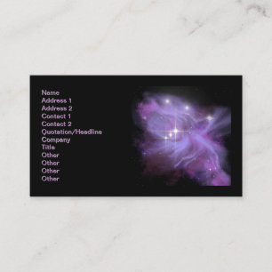 Space Galaxy Adoration Visitkort