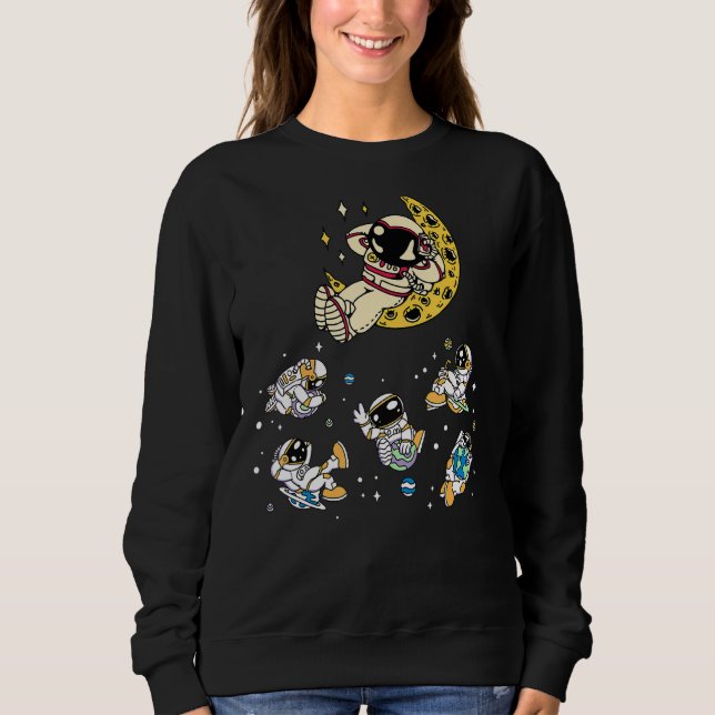 Space Galaxy Astronaut T Shirt (Framsida)