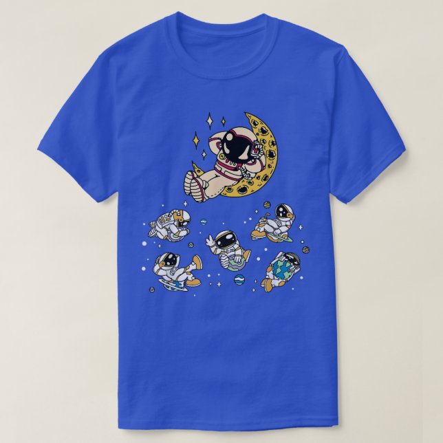 Space Galaxy Astronaut T-Shirt (Design framsida)