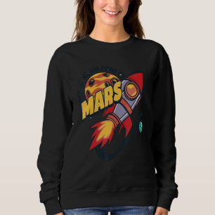 Space Galaxy Astronaut vi ska till Mars T Shirt