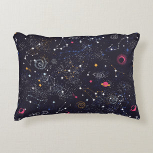 Space Galaxy-konstellationen sömlös mönster Prydnadskudde