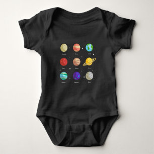 Space Galaxy Solar Planets Venus Mars Jupiter Uran T Shirt