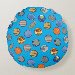 Space Galaxy Solar System Rund Kudde