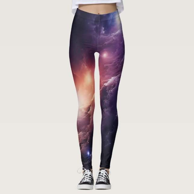 Space Galaxy Symphony Leggings (Framsida)