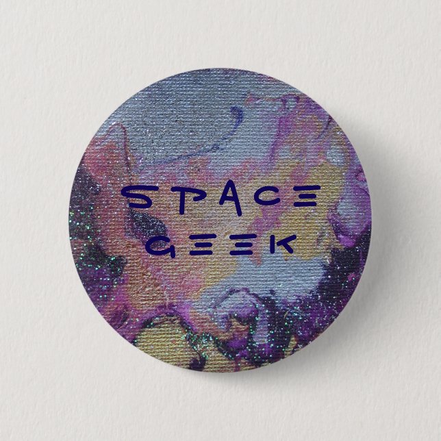 Space Geek Badge Knapp (Framsida)