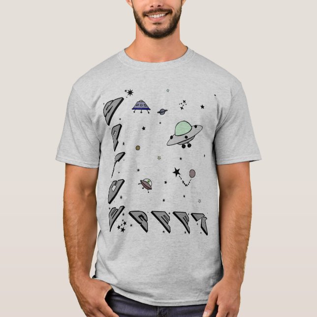 Space Geek T Shirt (Framsida)