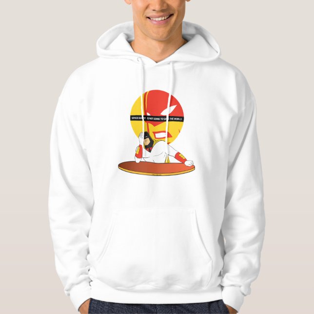 Space Ghost kommer inte till Sparan i världen Hoodie (Framsida)