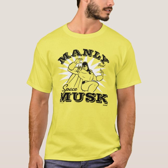 Space Ghost Manly Space Musk T Shirt (Framsida)