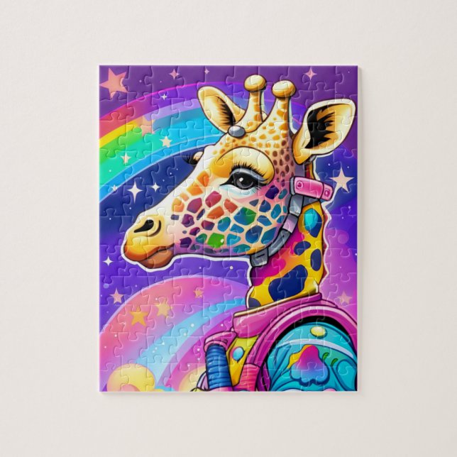 Space Giraffe Puzzle Pussel (Vertikal)