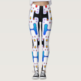 Space Girl Mechaniid Android Futuristiska Robot Leggings