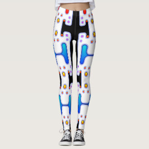 Space Girl Mechaniid Android Futuristiska Robot Leggings
