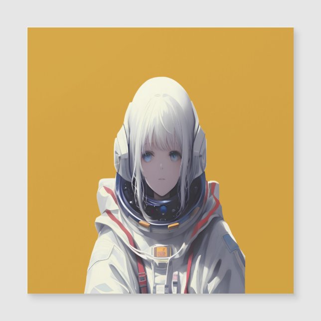 Space Girl Print - Cosmic Äventyr (Framsida)