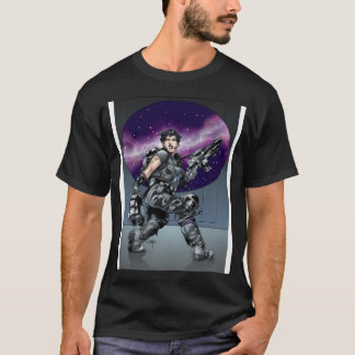Space Girl Soldier T Shirt