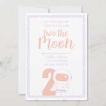 Space Girls Party-inbjudningar