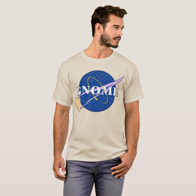 Space Gnome T Shirt (Hel framsida)