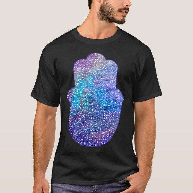 Space Hamsa Hand - II T Shirt (Framsida)