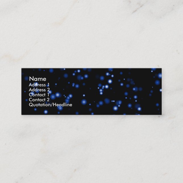 Space Hike Mini Visitkort (Framsida)