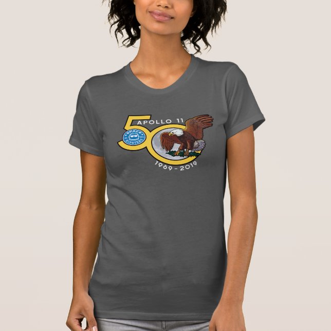 Space Hipsters® Women's Apollo 50 T-Shirt (Framsida)