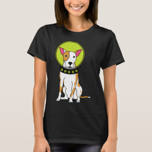 Space Hund Pit Bull Red T Shirt