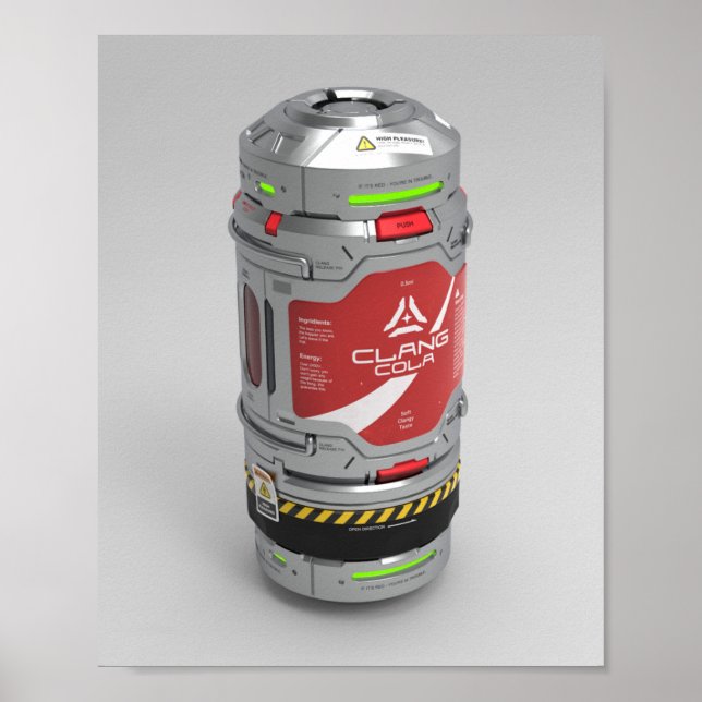 Space Ingenjör Poster - Clang Cola (single) (Framsidan)