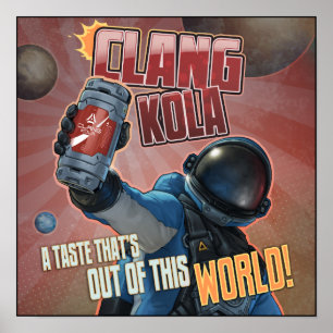 Space Ingenjör Poster - Clang Kola 2
