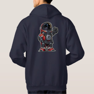 Space Ingenjör Tecknad Hoodie - Red