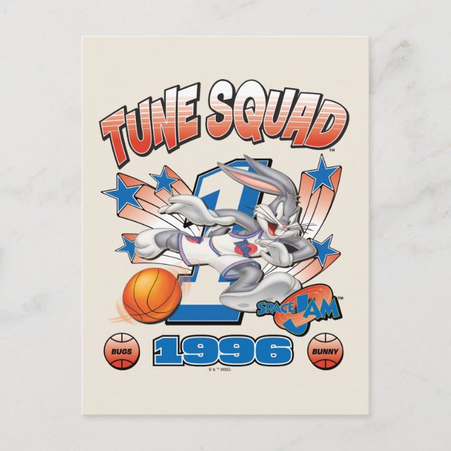 SPACE JAM™ BUGS BUNNY™ #1 Basketball Graphic Vykort (Framsida)