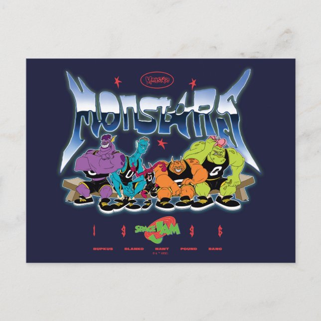 SPACE JAM™ Monstars 1996 Grafik Vykort (Framsida)