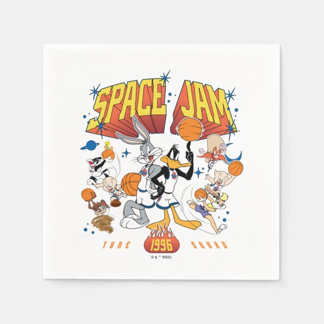 SPACE JAM™ TUNE SQUAD™ 1996 Grafik Pappersservett (Framsidan)
