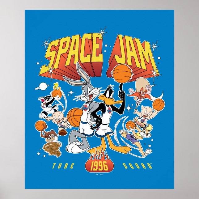 SPACE JAM™ TUNE SQUAD™ 1996 Grafik Poster (Framsidan)