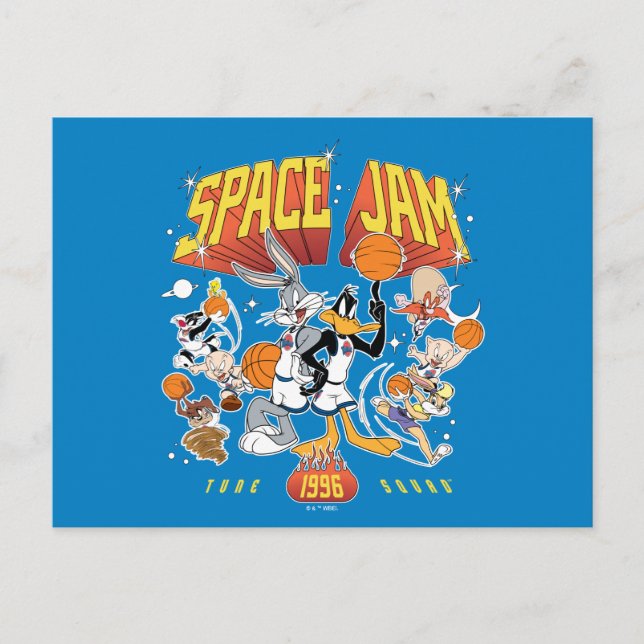 SPACE JAM™ TUNE SQUAD™ 1996 Grafik Vykort (Framsida)