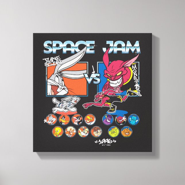 SPACE JAM™ TUNE SQUAD™ VS Monstars Laguppställning Canvastryck (Framsida)